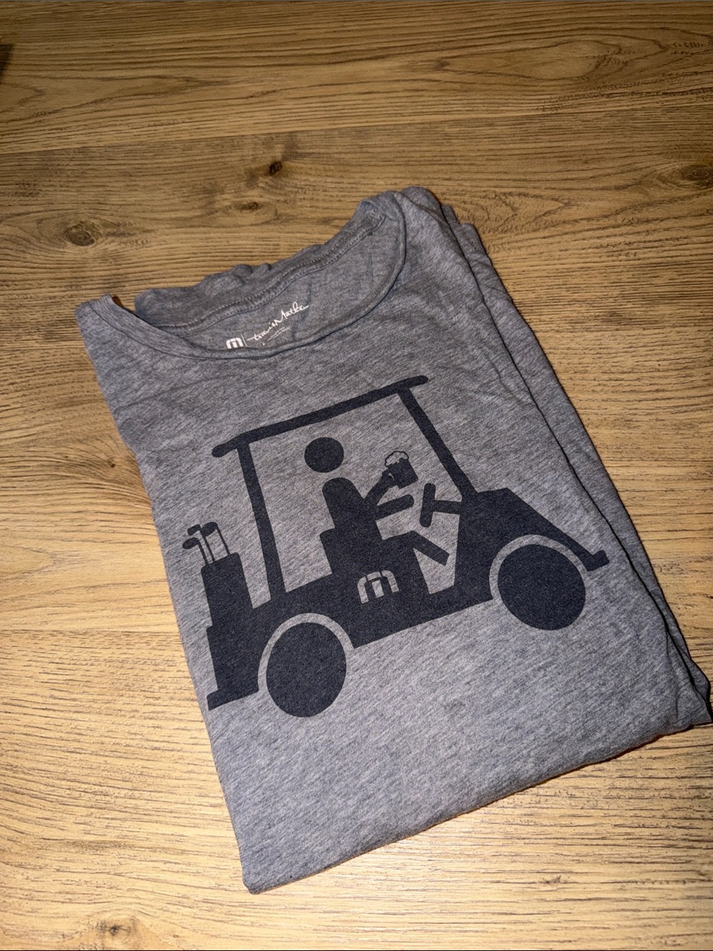 Travis Matthew Grey Golf Cart beer Graphic Tee